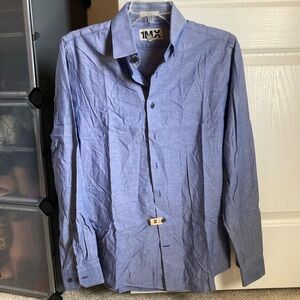 Men's Express Blue Button Down Shirt
